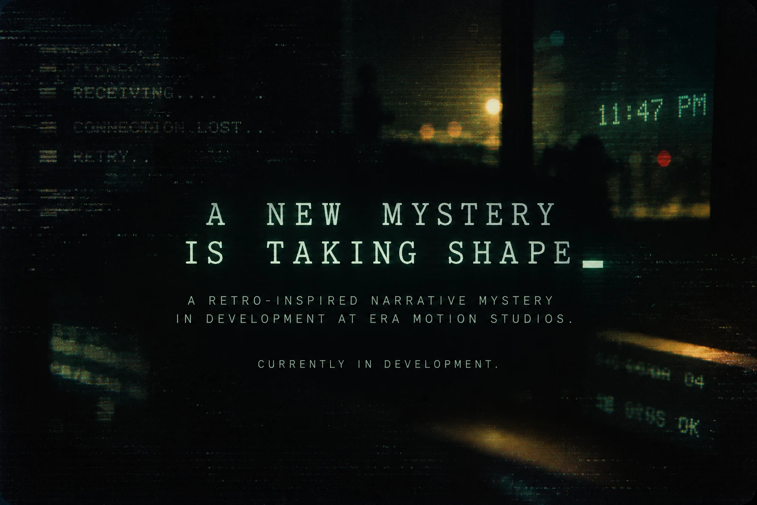 Teaser artwork for an unannounced Era Motion Studios project in development.